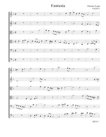 Partition Fantasia VdGS No.6 - partition complète (Tr Tr A T B B), fantaisies pour 6 violes de gambe