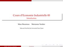 Cours d Economie Industrielle 00 - Introduction