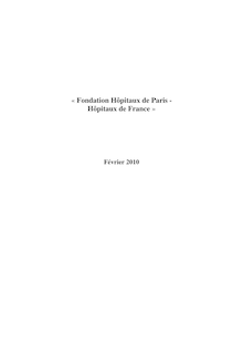 Fondation Hôpitaux de Paris - Hôpitaux de France