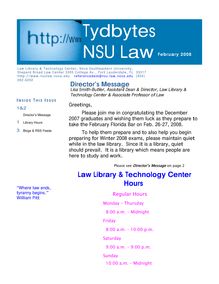 Tydbytes NSU Law