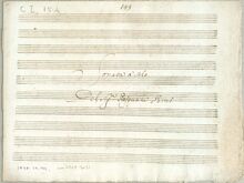 Partition violon et Continuo (unfigured) score, violon Sonata a Solo
