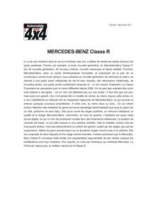 MERCEDES-BENZ Classe R