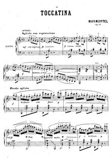 Partition complète, Toccatina, Op.111, Marmontel, Antoine François