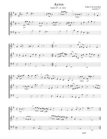 Partition complète,  No.3 pour 3 violes de gambe, Carwarden, John par John Carwarden