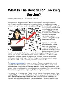 What Is The Best SERP Tracking Service?