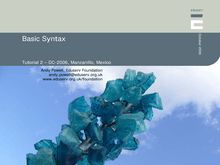 DC-2006 - Tutorial - Basic Syntax
