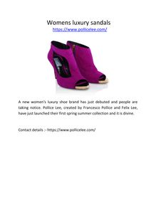 Womens luxury sandals