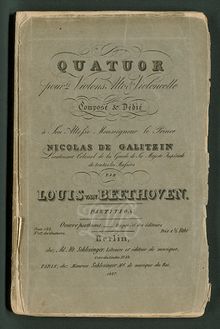 Partition complète, corde quatuor No.15, Op.132, A minor, Beethoven, Ludwig van par Ludwig van Beethoven