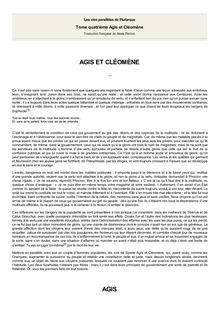 Vies des hommes illustres/Agis et Cléomène