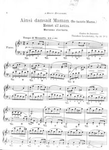 Partition No.2 - Ainsi dansent Maman (Waltz), Contes de Jeunesse, Op.46