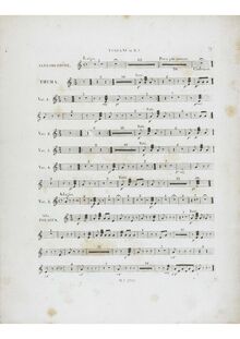 Partition timbales, Variations on  La Ci Darem la Mano , B♭ major