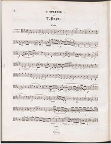 Partition viole de gambe, corde quatuor No.5 en C minor, C minor