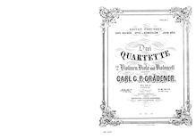Partition parties complètes, corde quatuor No.2, Op.17, D minor