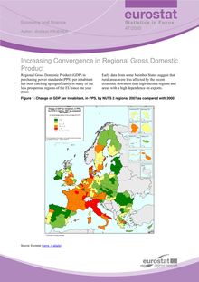 Increasing convergence in regional gross domestic product