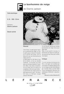 Le bonhomme de neige de Dianne Jackson