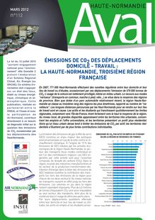 Émissions de CO2 des déplacements domicile - travail : la Haute-Normandie, troisième région française  