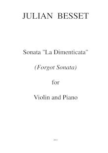 Partition complète, Forgot Sonata, Besset, Julian Raoul