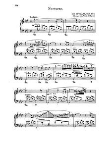 Partition No., Nocturne en A♭ major, 2 nocturnes, Gutmann, Adolf