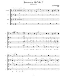 Partition , Esurientes, Symphony No.6  Magnificat , D major, Rondeau, Michel par Michel Rondeau