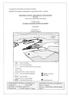Histoire Géographie 2002 Brevet (filière générale)