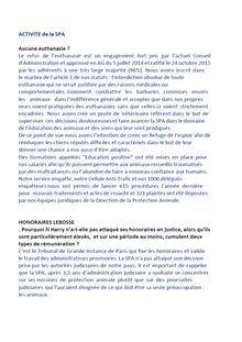L intégralité des réponses de la SPA à l enquête du "Parisien"-"Aujourd hui en France"