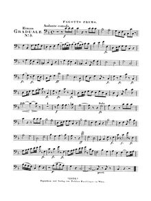 Partition basson 1, Benedicam Dominum en omni tempore, Graduale in tempore