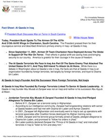 Fact Sheet: Al Qaeda in Iraq