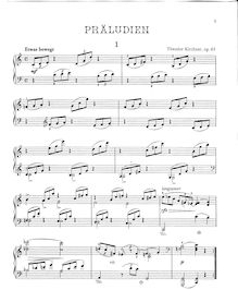 Partition complète, 60 préludes, Op.65, Kirchner, Theodor
