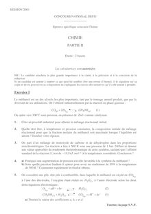 CND 2003 chimie specifique