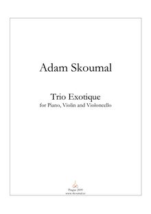 Partition Piano, Trio Exotique, Skoumal, Adam