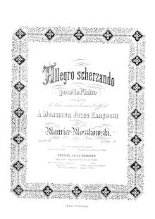 Partition complète, Allegro Scherzando, Op.20, Moszkowski, Moritz