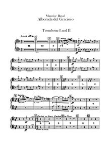 Partition Trombone 1/2, 3/Tuba, Miroirs, Ravel, Maurice
