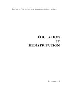 Education et redistribution : rapport n°3