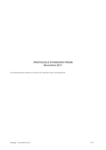 Protocole Standard Prion