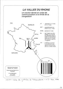 [La] Vallée du Rhône : un couloir dense en voies de communication à la limite de la congestion.