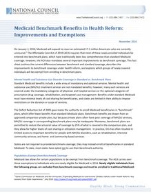 Medicaid Benchmark Coverage Health Reform