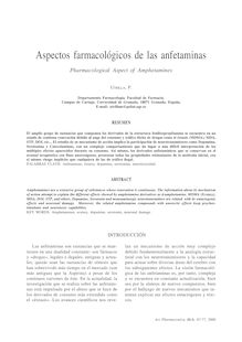 Aspectos farmacológicos de las anfetaminas. (Pharmacological Aspect of Amphetamines)