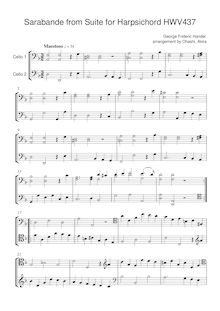 Partition complète,  No.4 en D minor, HWV 437, D minor, Handel, George Frideric par George Frideric Handel
