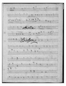 Partition bassons, Athalie, Beck, Franz Ignaz