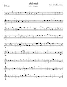 Partition ténor viole de gambe 2, octave aigu clef, Madrigali a 5 voci, Libro 3 par Benedetto Pallavicino