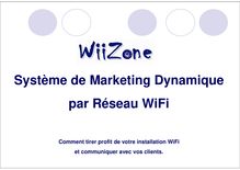 Dossier présentation WiiZone marketing camping