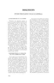 Dialogues, pp. 150-157. - Cahiers des Amériques latines n°1 ...