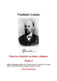 Oeuvres choisies (Tome I) - Vladimir Lénine