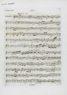 Partition hautbois 1, Piano Concerto No.2, F minor, Chopin, Frédéric