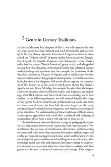 Genre in Literary Traditions