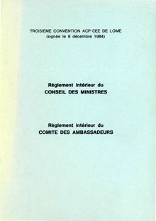 Troisième convention ACP-CEE de Lomé (signée le 8 décembre 1984)