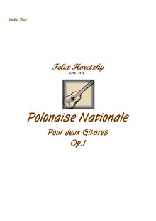 Partition complète, Polonaise Nationale, Op.1, Horetzky, Felix