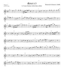 Partition ténor viole de gambe 1, octave aigu clef, Geistliche Chor-Music, Op.11 par Heinrich Schütz