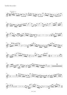 Partition Var.11 - aigu enregistrement , Goldberg-Variationen, Goldberg Variations ; Aria mit 30 Veränderungen ; Clavier-Übung IV