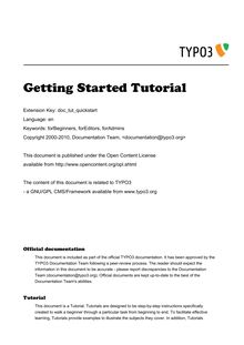 Getting Started Tutorial